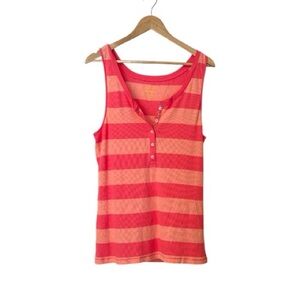 NWT Old Navy Pink and Coral Striped Tank Top